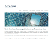 Tablet Screenshot of amadeusprofessional.com